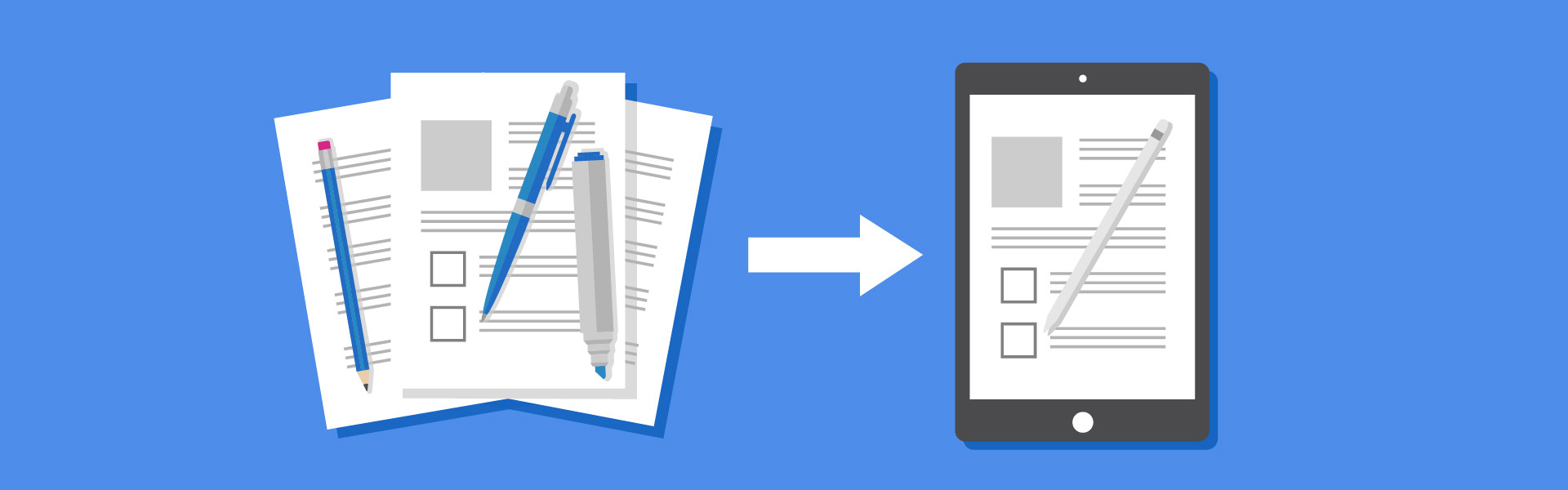 E-signatures promoting the paperless office initiative.